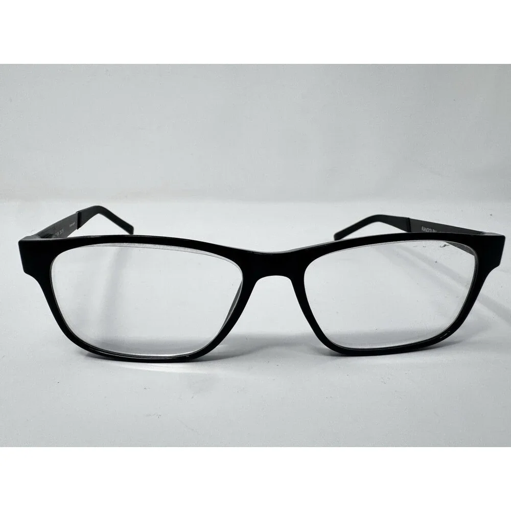 Randolph Keesler Eyeglass Frames Black Rectangle Japan 55-15-145